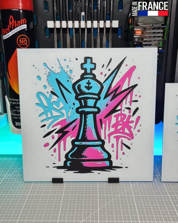 Graffiti Chess Bishop – Hueforge