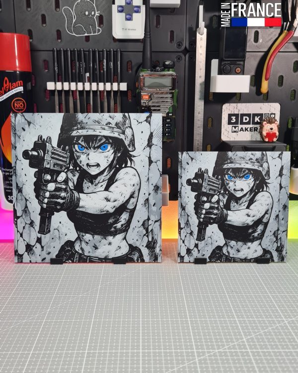 Girl Anime Uzi - Hueforge