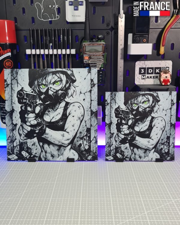 Girl Anime Gaz Mask Gun - Hueforge