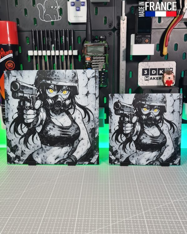 Girl Anime Helmet Gas Gun - Hueforge