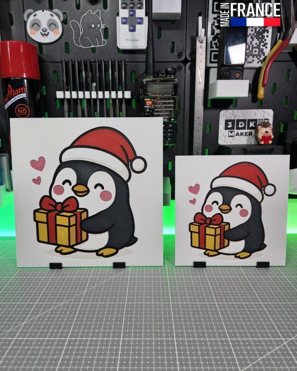 Christmas Penguin - Hueforge