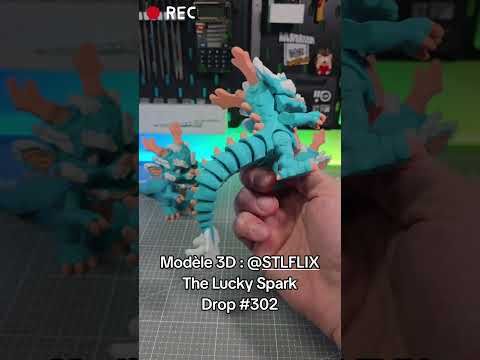 Impression 3D de dragons articulés @STLFLIX sur la Bambulab H2S #dragon #stlflix #3dprint