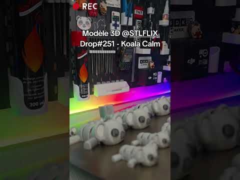 Impression 3D de mignons petits Koalas par @stlflix sur la Bambulab H2S